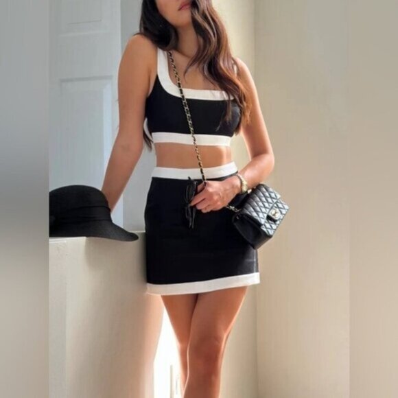 Reformation Dresses & Skirts - NWT Reformation Robbie Linen Two Piece Matching Set in Black &  White | size 4